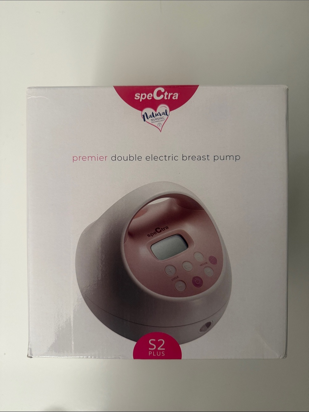 Spectra S2 Plus Premier Double Electric Breast Pump - Pink/White